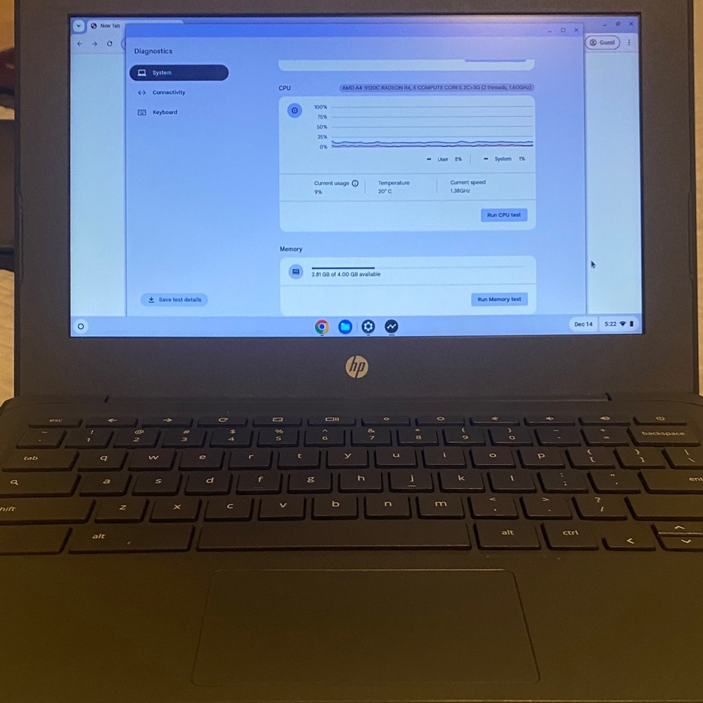 HP Black Laptop with Sleek Design